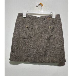 See Thru Soul mini skirt VTG Y2K winter classic winter brown pocket women 27